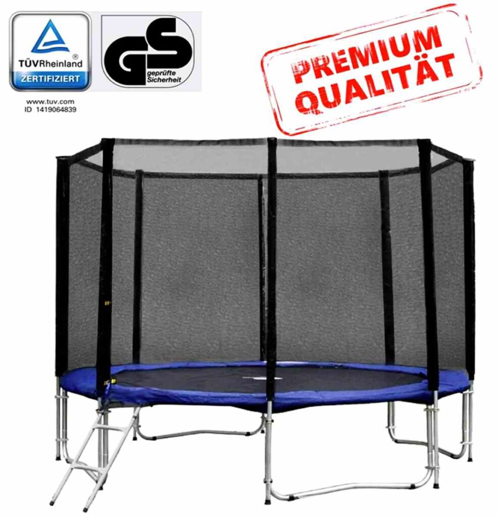 Robustes Gartentrampolin Ø244cm - Sicherer Sprinspaß Mit Netz & Leiter Für Kinder