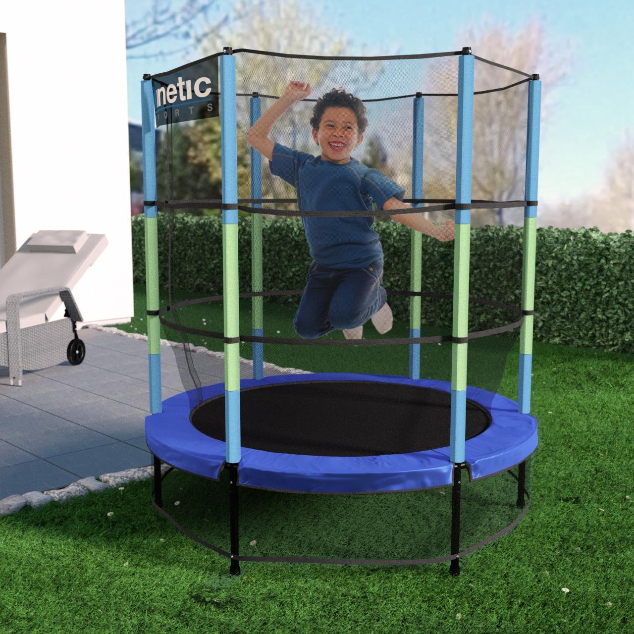 Kinetic Sports Kindertrampolin Jumper im Garten