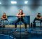 3 Frauen beim Trampolintraining